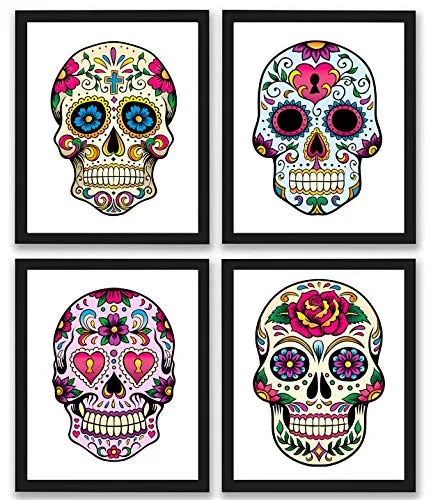 10717 sugar skull wall art
