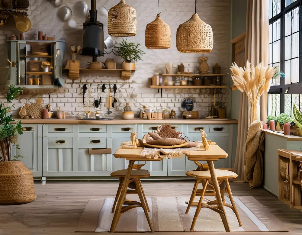 10728 boho kitchen rugs