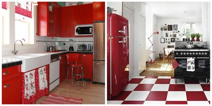 10750 checkered red kitchen