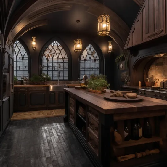 10774 gothic kitchen details