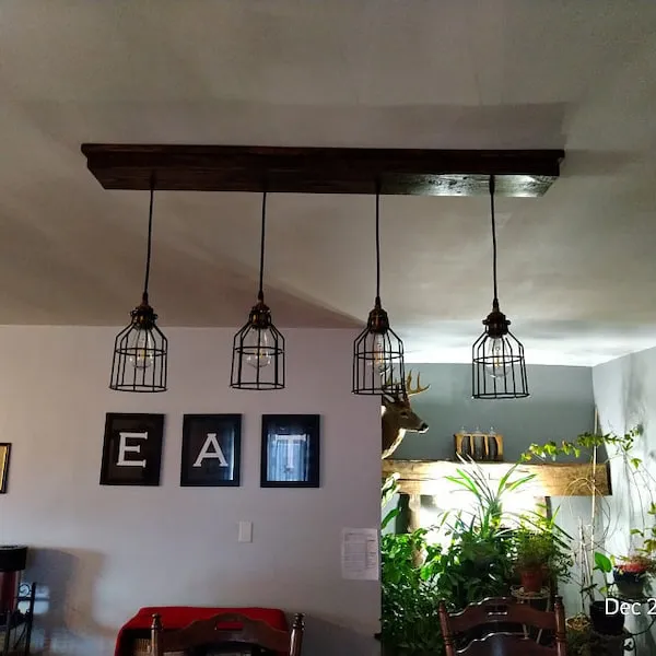 10786 red kitchen lighting