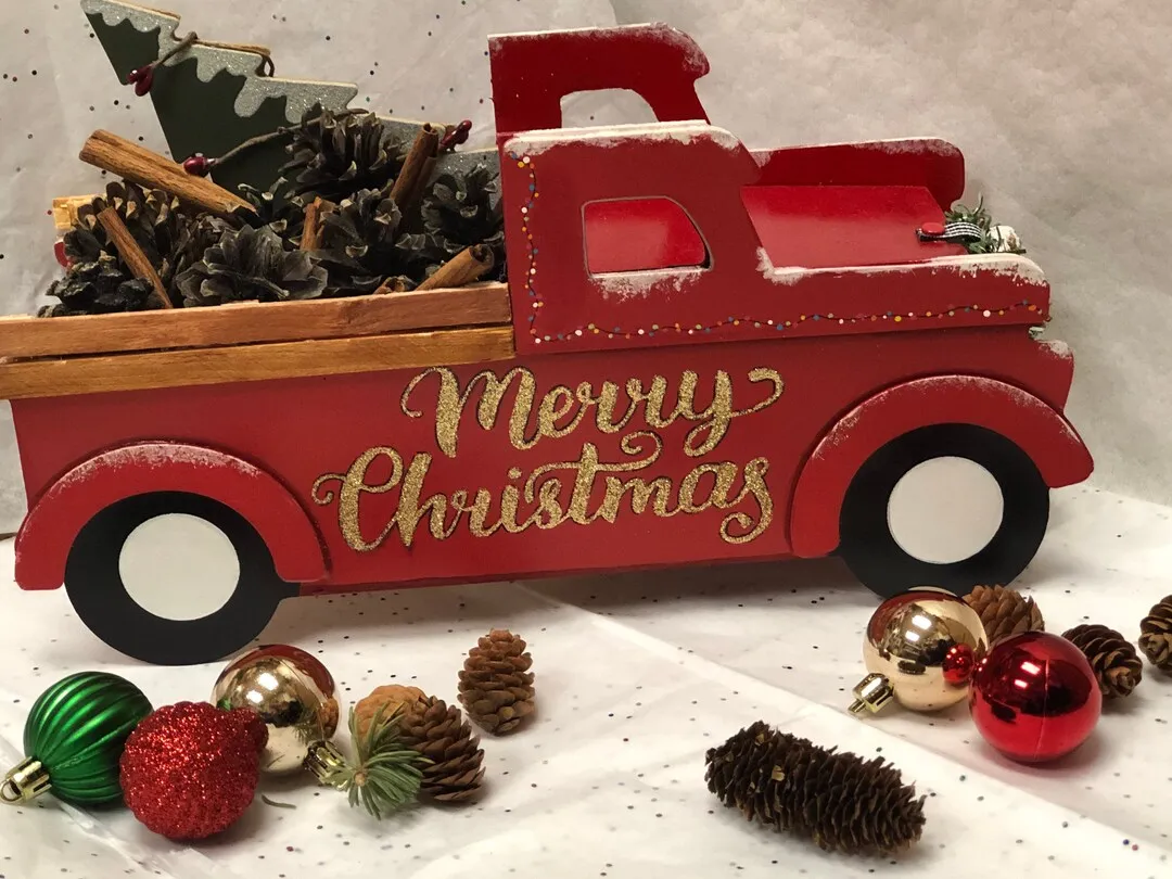 10857 christmas truck kitchen decor 5