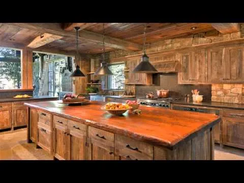 10928 rustic stone kitchen wall