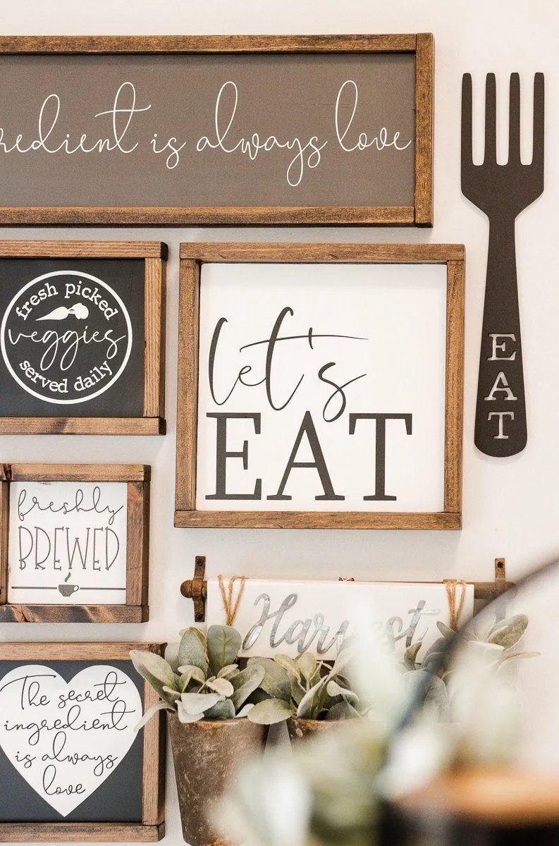 10947 farmhouse kitchen wall sign
