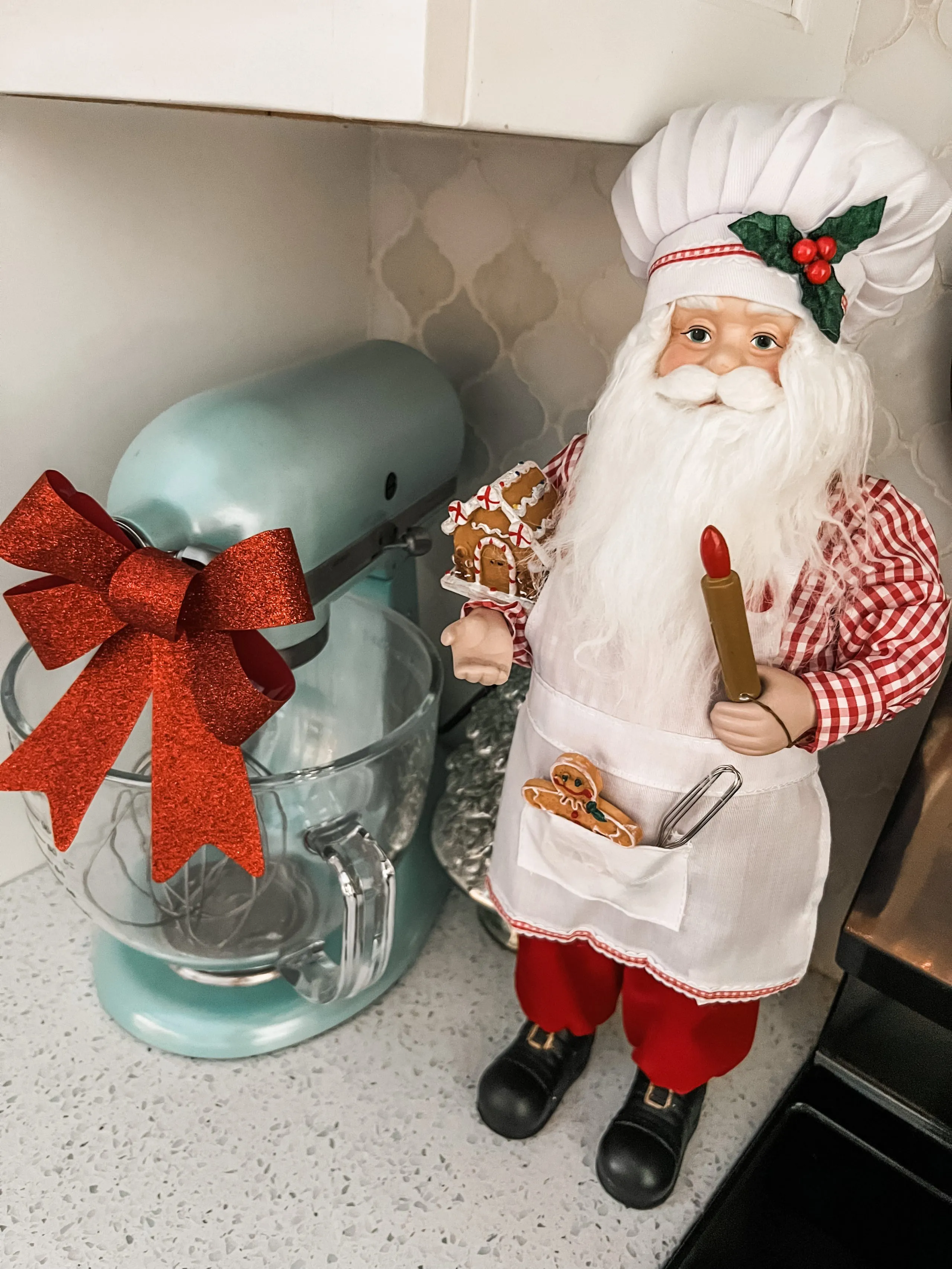 11012 christmas kitchen decor lights