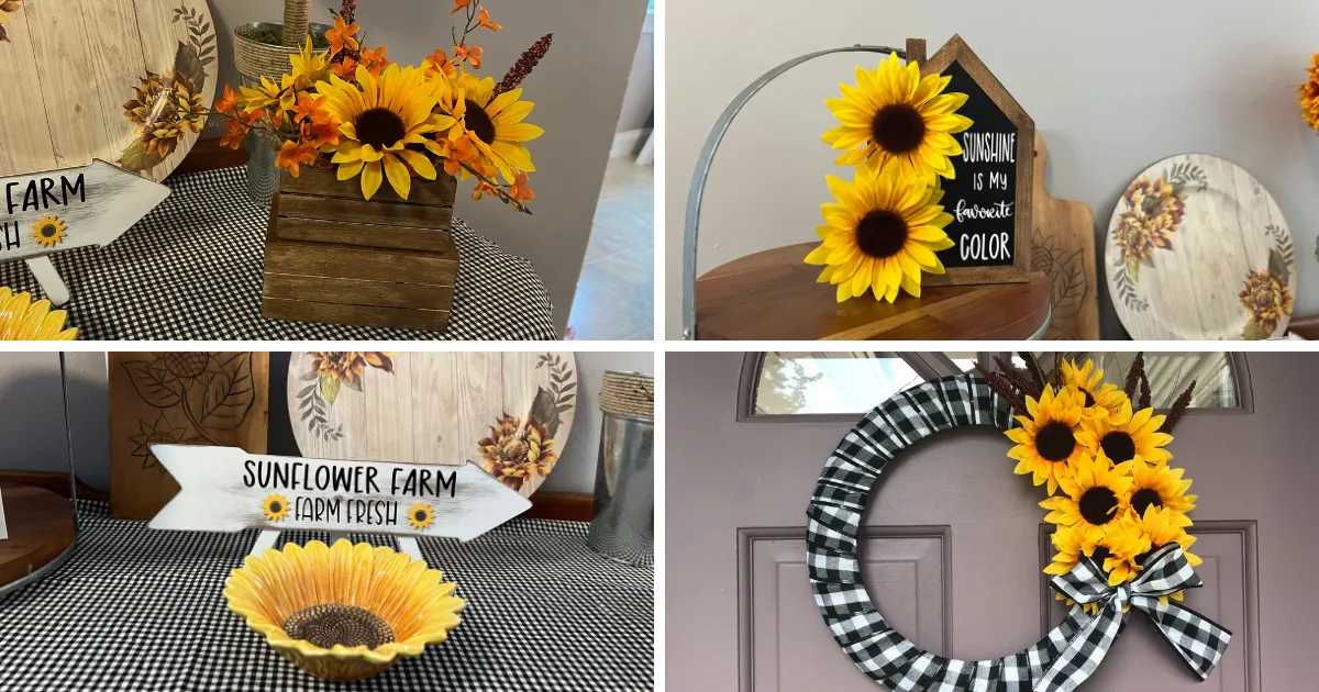 11015 dollar tree sunflower decor ideas