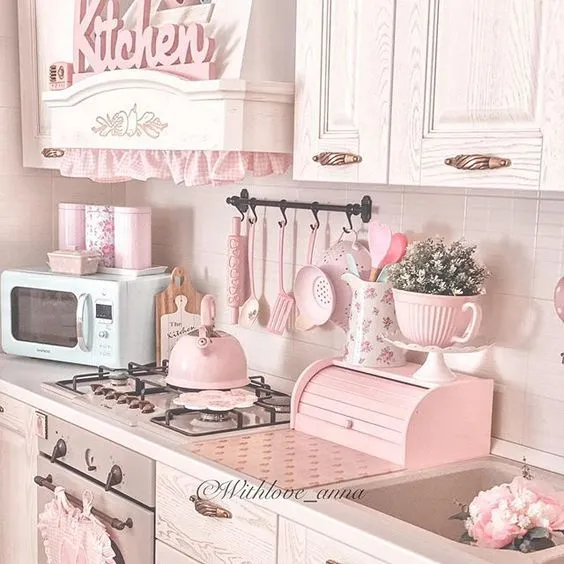 11018 pink kitchen furniture